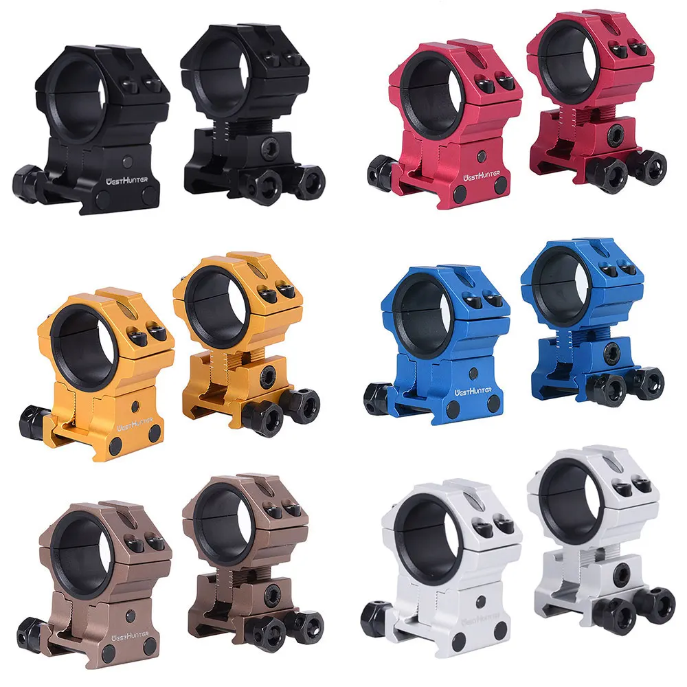 Westhunter Adjustable Profile Scope Mounts 25.4mm/30mm Picatinny