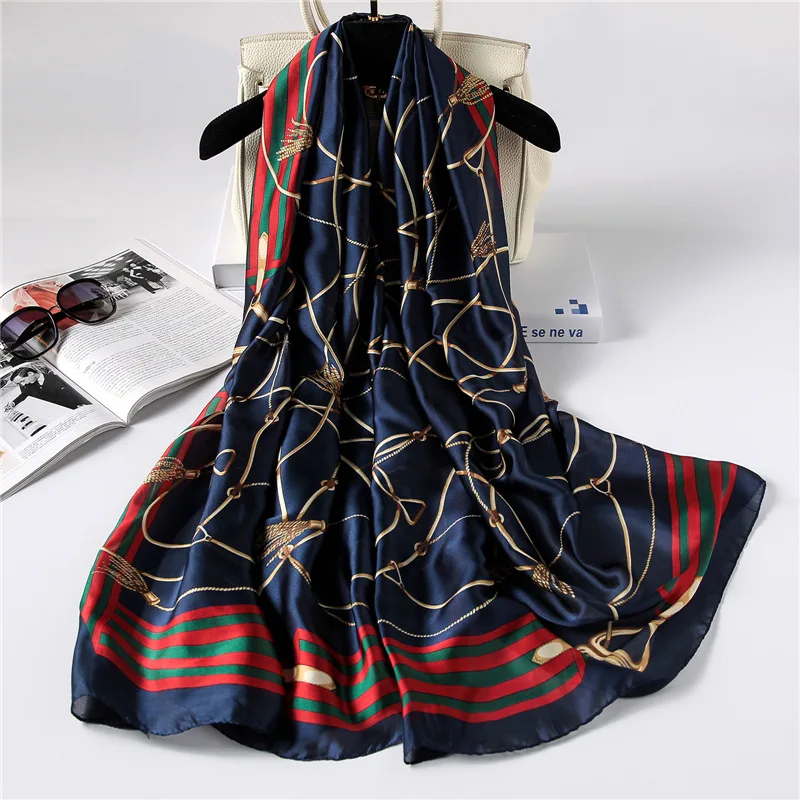 Luxury Brand 2020 Pashmina Bandana Beach Stoles Hijab Summer Women Scarves Soft Long Print Silk Scarves Lady Shawl And Wrap Aliexpress