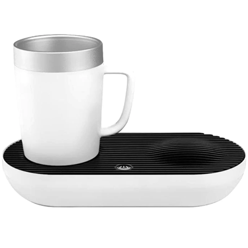 

ABRA-Intelligent Quick Cooling Heating Cup Mat Heat Preservation Heater Pad Base Desktop Office Gift Portable-Eu Plug