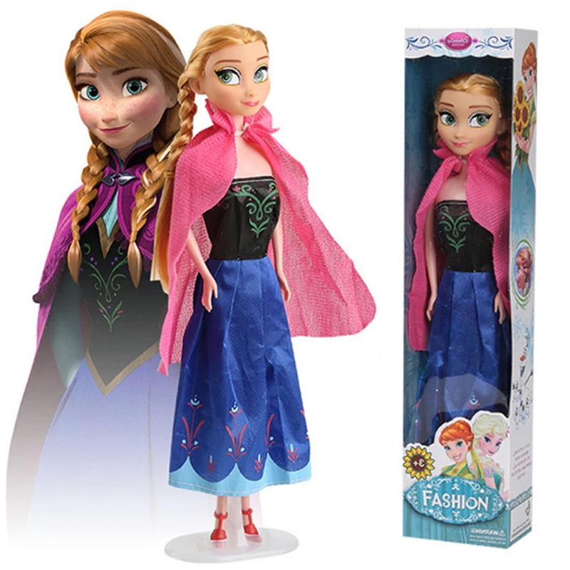 Disney новые детские куклы игрушки принцесса Эльза Анна Carttoon кукла Снежная королева дети девочки игрушки в подарок на день рождения для детей куклы 30 см