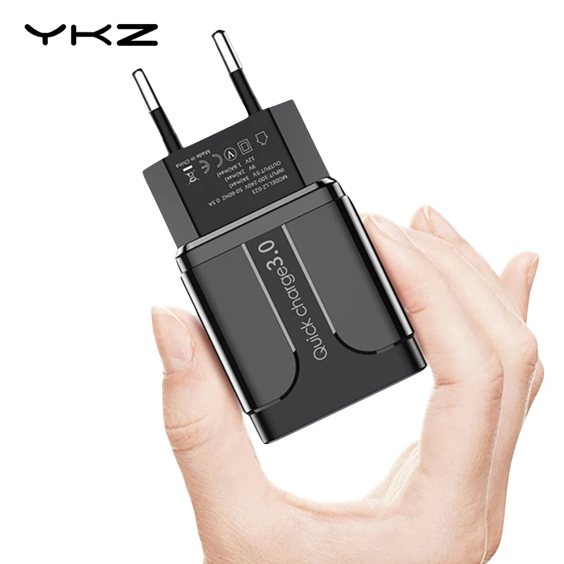 YKZ USB зарядное устройство Quick Charge QC3.0 Универсальное зарядное устройство для мобильных телефонов настенное USB зарядное устройство адаптер для iPhone samsung HUAWEI QC 3,0