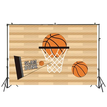 

Photography Background Boy Birthday Party Basketball Sports Competition Match Children Backdrop Photo Studio Banner W-2230
