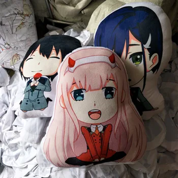 

New DARLING In The FRANXX Zero Two 02 Plush Stuffed Doll Toy Cushion Pillow Cosplay Gifts