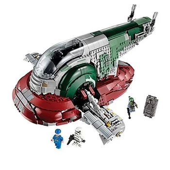 

Compatible Lepining 05037 The Genuine UCS Slave I Slave NO.1 Mobile 2067Pcs Building Block Bricks Toys StarWarlys Movie 75060