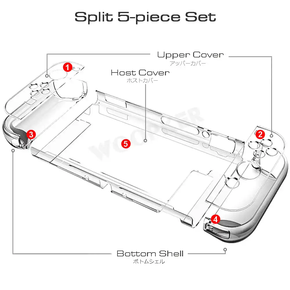 3 In 1 For Nintend Switch Joy Con Controller Case Cute Pc Protective Cover Shell Set Ns Switch Console Accessories Cases Aliexpress