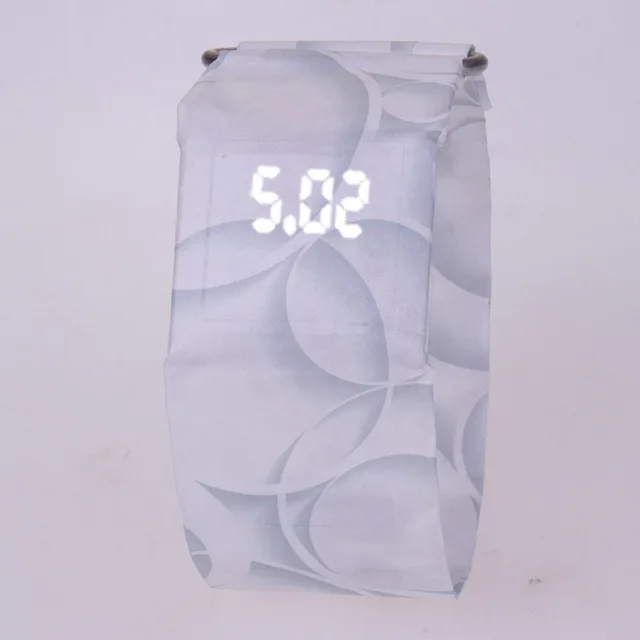Waterproof Creative Wristband Paper Watch LED New Clock Accessories Digital Strap Watches Sport Wristwatch | Электроника