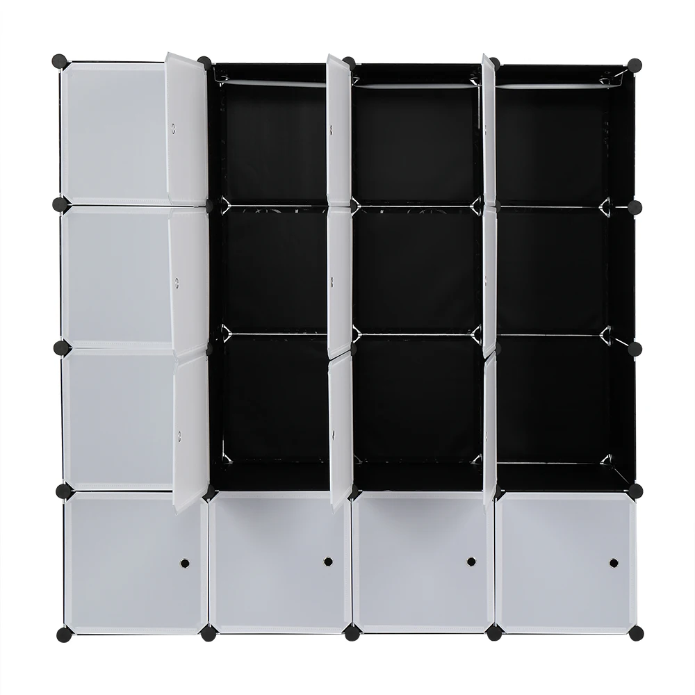  FUNLAX Organizador de almacenamiento de cubos, 12 x 12  pulgadas, 6 estantes de cubos, sistema organizador de almacenamiento de  armario, estantería de esquina expandible, estantes apilables para armario,  para dormitorio, sala