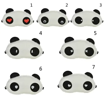 

1PC Sleep Eye Mask Shade Nap Cover Blindfold Face White Panda Shading Sleep Cotton Goggles Aid Relax Travel Eyepatch