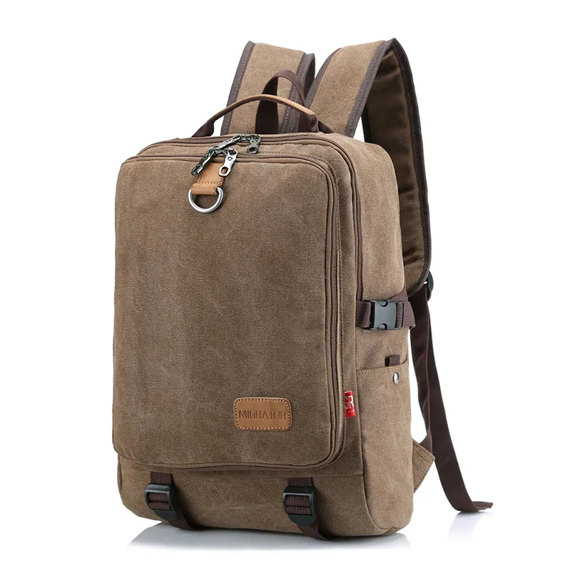 

Cross Border Foreign Trade Retro Canvas Backpack Women's Outdoor Travel Large-Volume Backpack Male STUDENT'S Computer School Bag