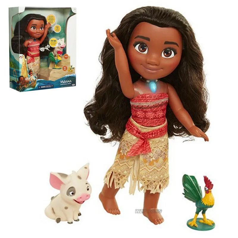 35 см кукла из фильма принцесса Моана каваи светильник и Музыкальная фигурка