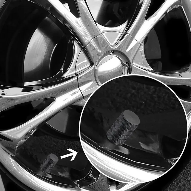 4Pcs Silver Car Tire Valve Stems Cap Knurling Style Tire Valve Cap Aluminum Auto Accessories Exterior cb5feb1b7314637725a2e7: Black|Blue|Gold|Red|Silver