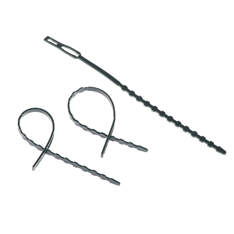 50pcs Adjustable Plastic Plant Cable Ties for Garden Tree Climbing Support Reusable Cable Ties