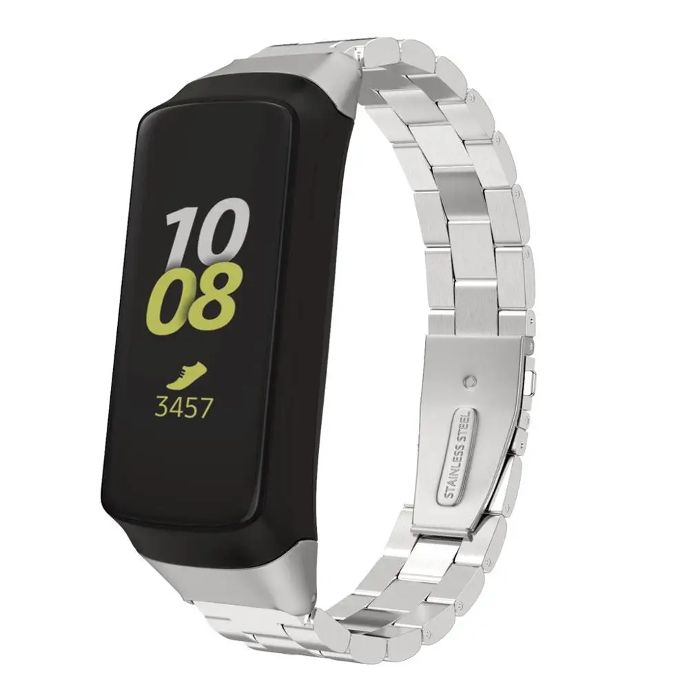 Браслет из нержавеющей стали с быстросъемным ремешком для samsung Galaxy Fit роскошный модный браслет розовое золото