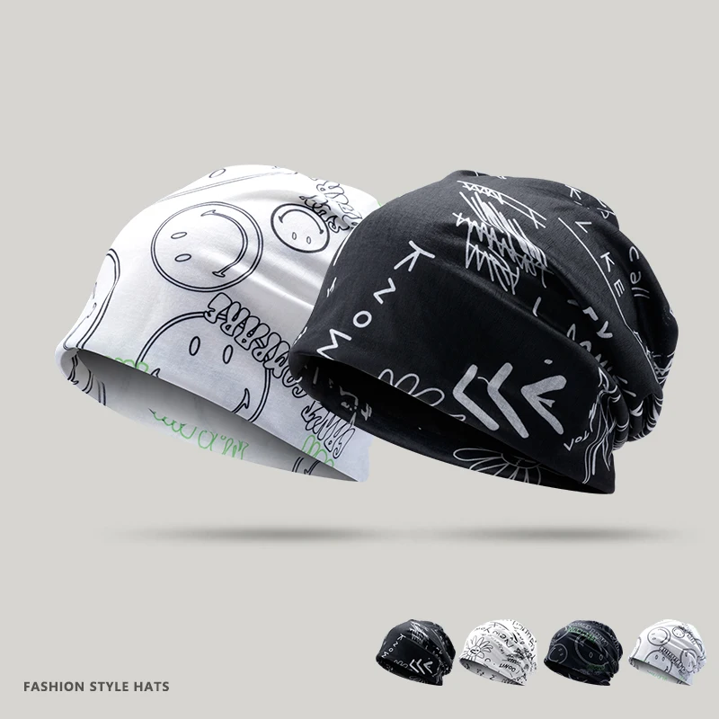Модная тонкая мягкая эластичная Повседневная шапка в стиле хип-хоп с черепом