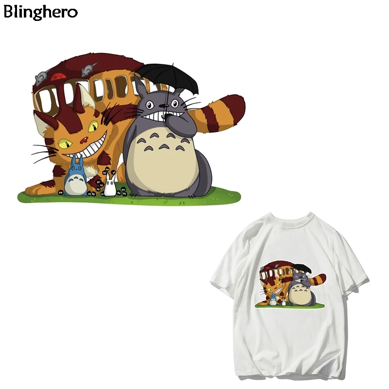 

Blinghero Anime Cats Heat Transfer Patches Stickers Thermal Patches Cartoon Iron-on Applique Diy Patch For Men Women BH0369
