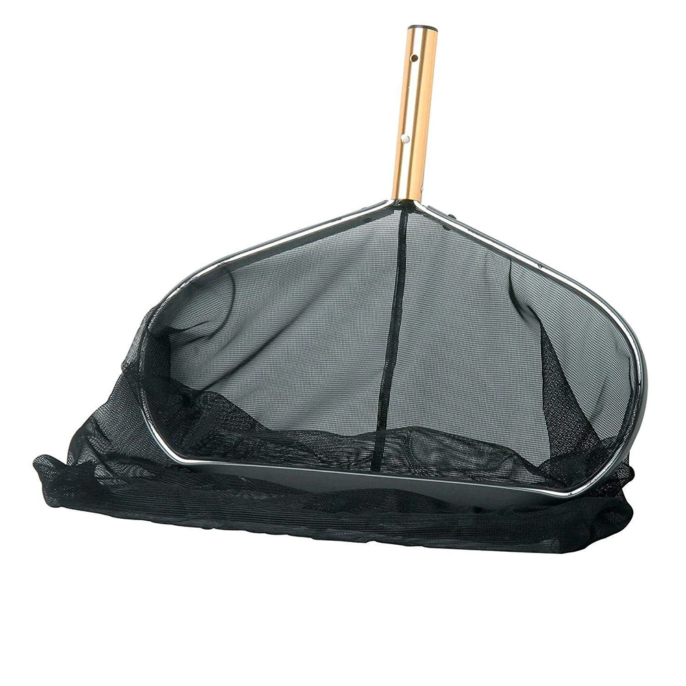 

Portable Leaf Rake Black Fine Mesh Aluminum Frame Heavy Duty Cleaning Net Spa Tool Swimming Pool Practical Professional Durable