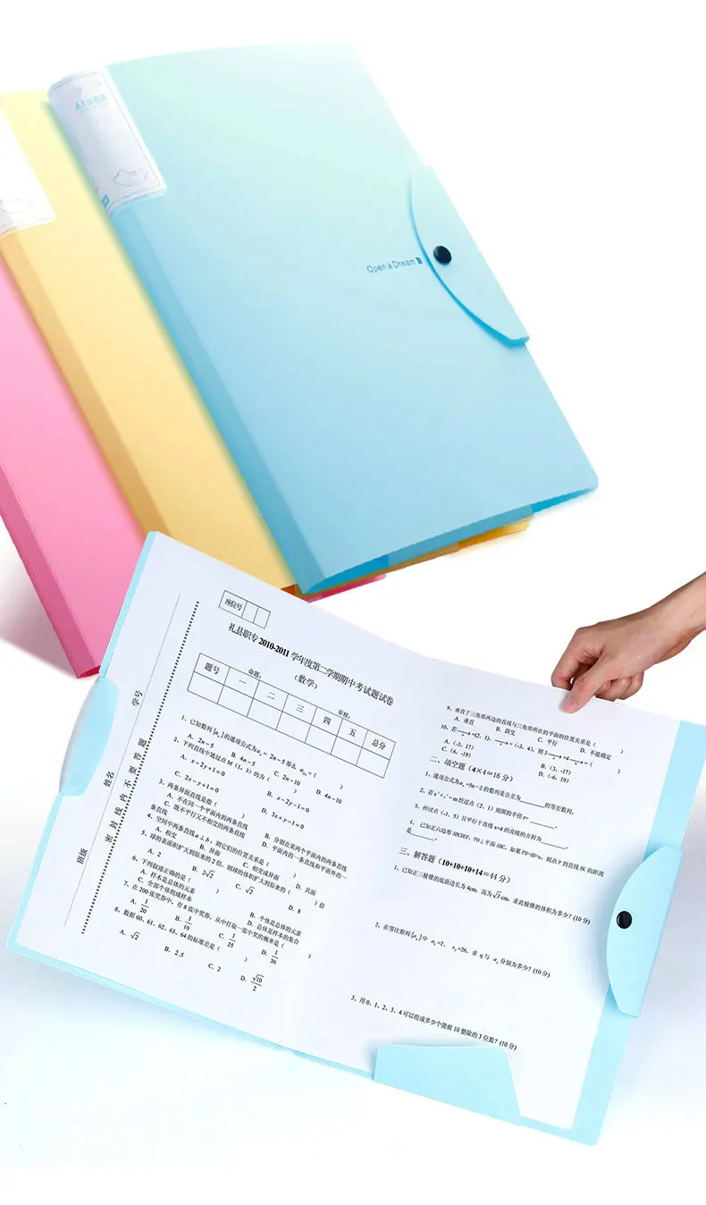 

Hot Sale A3 Paper File Organizer Booklet School Paintings Music Score Display Book