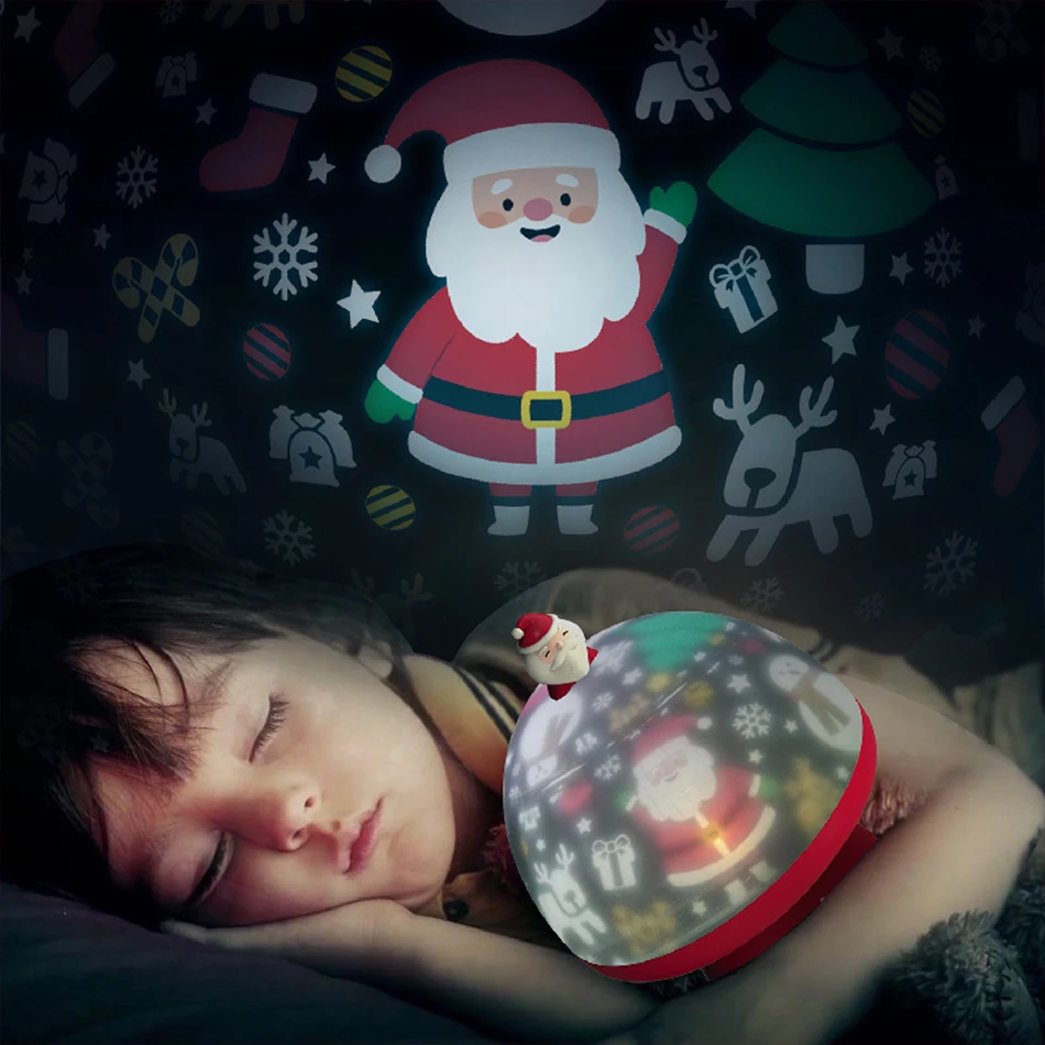 

Starry Sky Projector LED Night Light Cartoon Santa Snowman Xmas Tree USB Rotatable Projection Lamp Decor Christmas Hot Year Gift