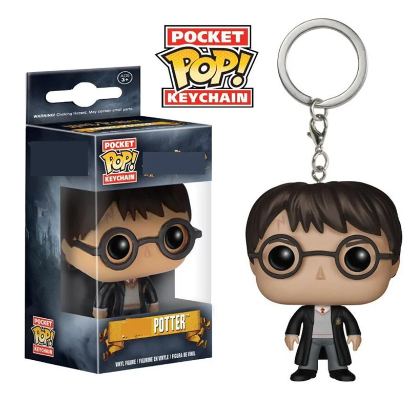FUNKO POP Карманный Брелок для ключей POP Super Heros странные вещи Оригинальные фигурки коллекция детские игрушки рождественские подарки - Цвет: CAMEL