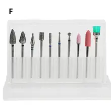 10 шт. дизайн ногтей Шлифовальные сверла Электрический маникюр Удаление кисти мельница Комплект R3MF