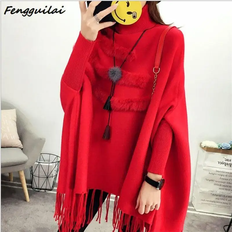 New Spring Autumn Gray Pullovers Sweaters Loose Tassel Soft Shawl Poncho Women Slash Neck Bat Long Sleeve Pullover Sweater Shawl New Spring Autumn Gray Pullovers Sweaters Loose Tassel Soft Shawl Poncho Women Slash Neck Bat Long Sleeve Pullover Sweater Shawl