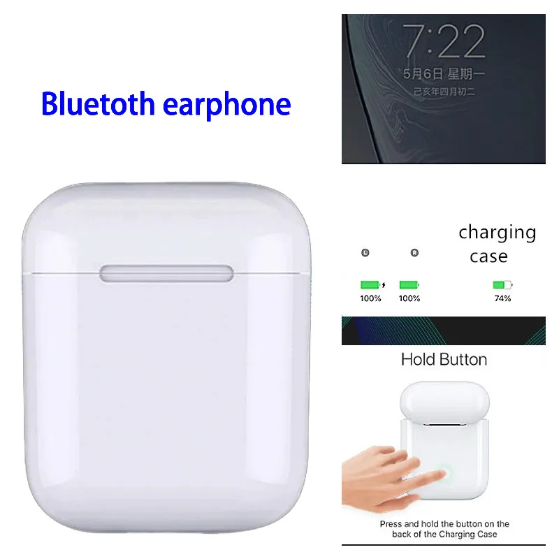

Pop-up Aire 2 Bluetooth Double Ear Earphone Pk W1 H1 Sensor Tap Control Earbuds Wirless Charging