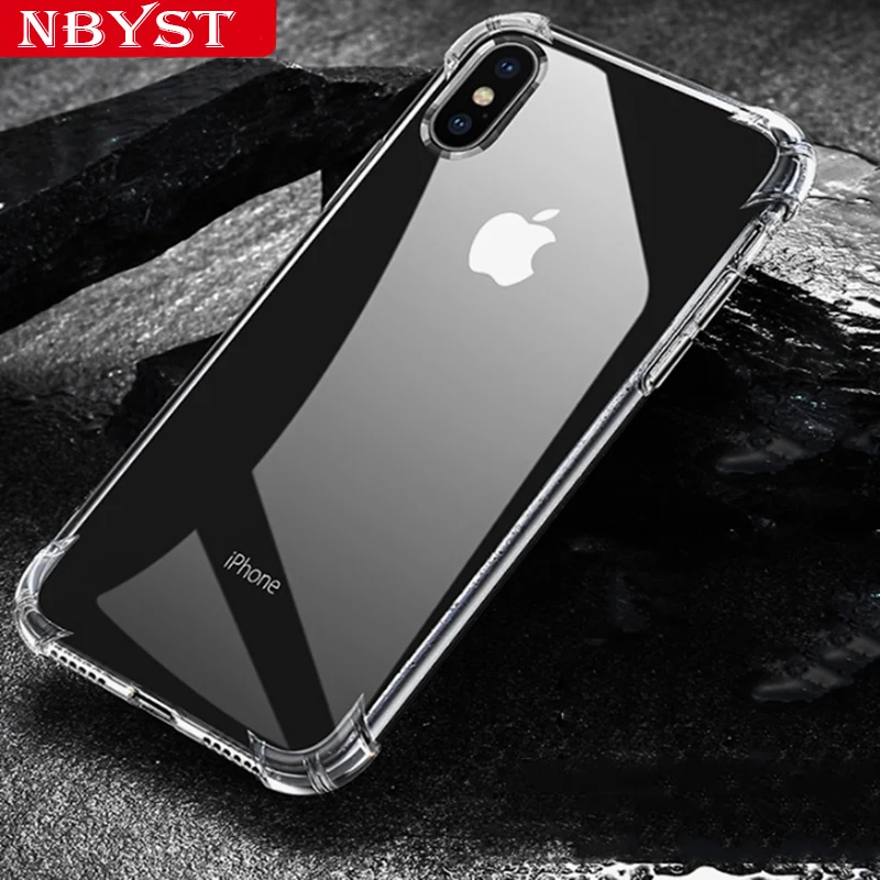 Premium Fashion Soft TPU Airbag Cases For iPhone X Xr 6S 6 7 8 Plus 12 13 Mini Xs 11 Pro Max Clear Case Protector Cover Silicone | Мобильные