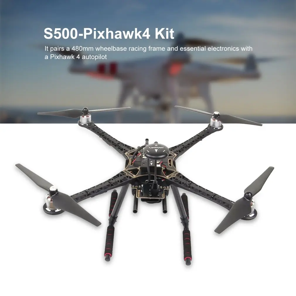 Holybro Pixhawk 4 S500 комплект 480 мм Колесная база RC Квадрокоптер RC Дрон с Pixhawk 4 автопилот набор самолетов-433 МГц