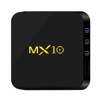 

Mx10 Android 8.1 Tv Box 4Gb / 64Gb 3D 4K Supported Rk3328 Cpu / Usb 3.0 / Hdr10 / Vp9 / H.265 / Dlna / Miracast / Lan(Eu Plug)