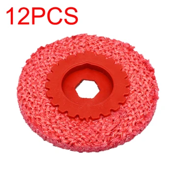 

12pcs Rough Hemp Rope Industury Polishing Wheel Abrasive Flap Disc Hand Tools for Woodworking Polishing 100x16mm