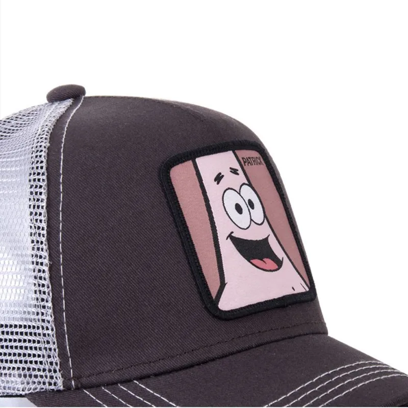 Новая сетчатая шапка Патрик Snapback хлопок Губка Боб бейсболка для мужчин и женщин хип хоп дальнобойщик папа Регулируемый головной убор gorras дропшиппинг