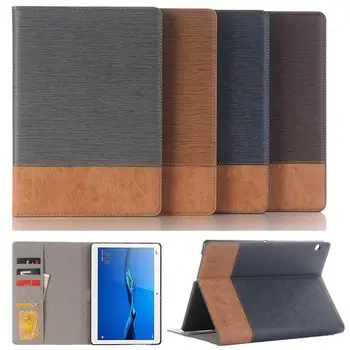 

Business Leather Case For Huawei MediaPad T3 10 AGS-L03-L09 W09 9.6\" Tablet stand Cover Honor Play Pad 2 9.6 Card Solt+film+pen
