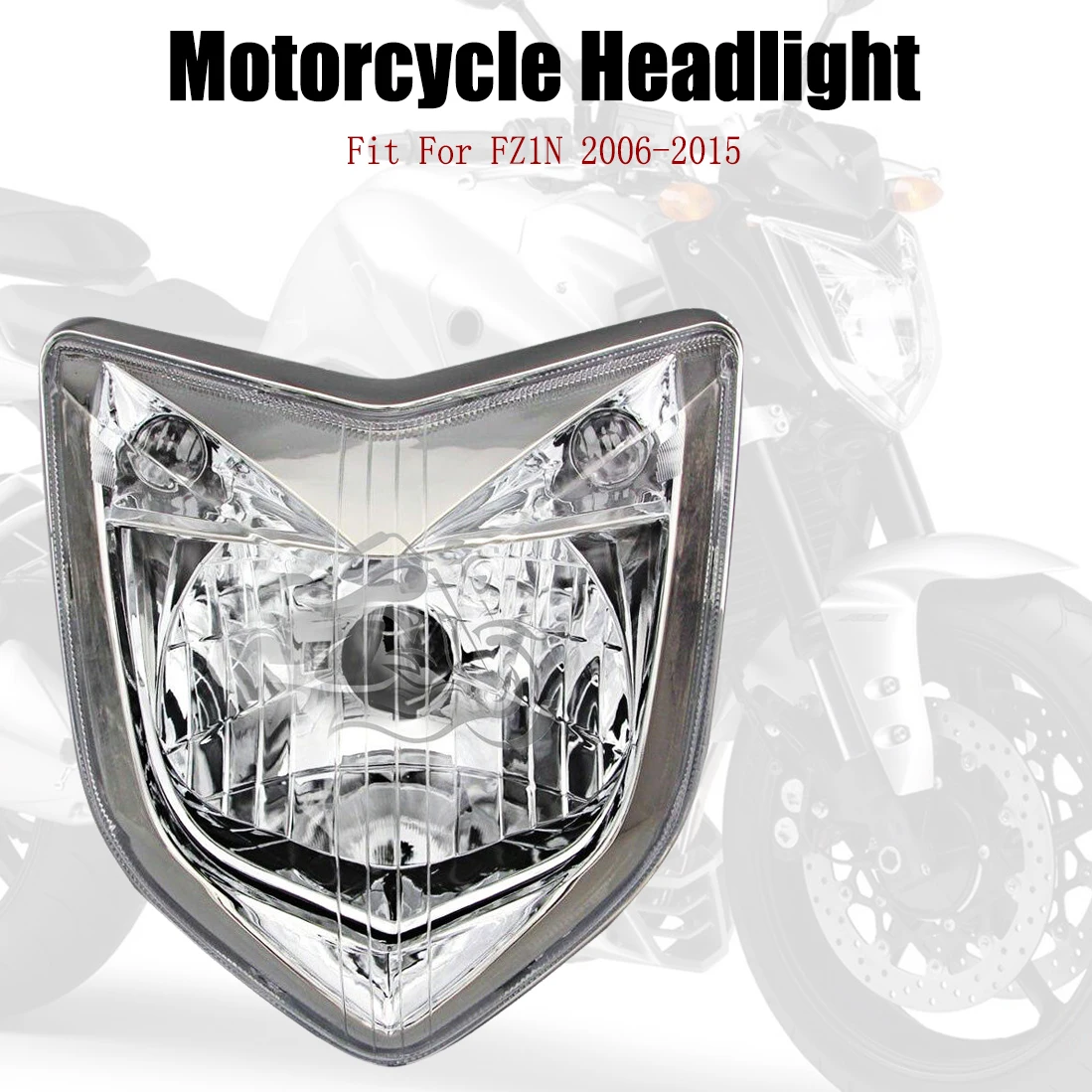 MotorcycleHeadlightAssemblyHeadlampLightHouseFitForYamahaFZ1N20062015Fazer20072008