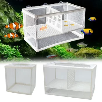 

Aquarium Fish Isolation Box Small Fish Bowl Breeding Hatchery Isolation Net Baby Fish Incubator Box Aquarium Isolator For Betta
