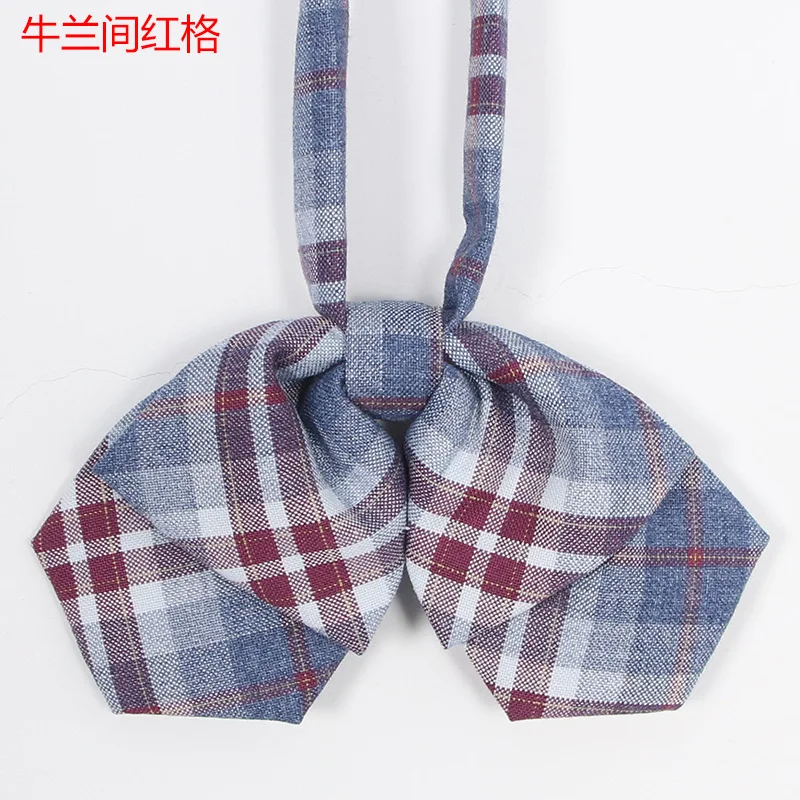 Collar Flower Японская женская летняя юбка в красно-синюю клетку с высокой талией для девочек-подростков, Студенческая винтажная милая форма JK, тонкая плиссированная юбка в консервативном стиле - Цвет: Collar Flower