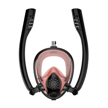 

Practical Double Tube 100% Anti-Fog Water-Proof Snorkeling Mask Goggles Swimming Mask Diving Mask Diving Tool