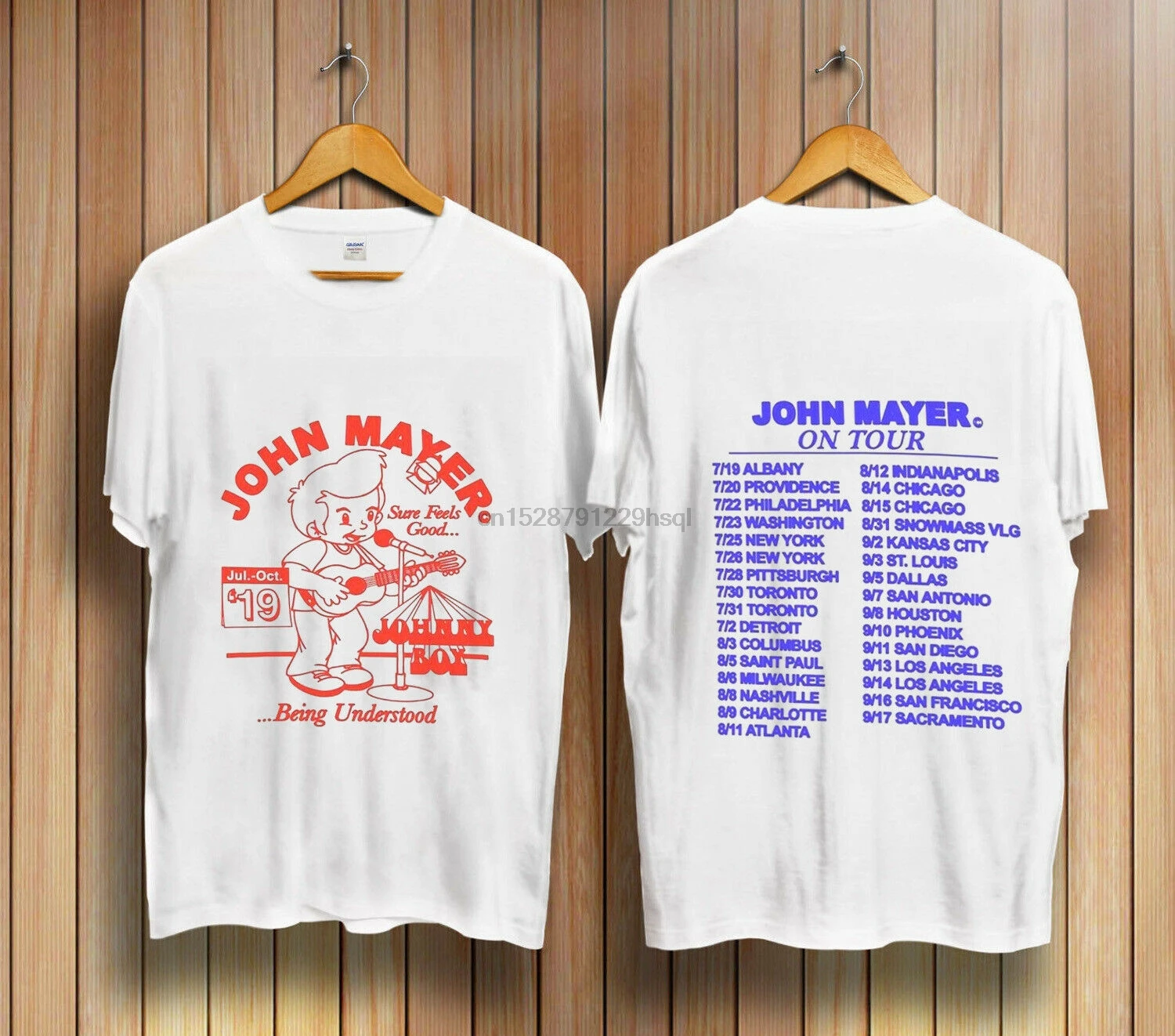 John mayer tour t shirt Clearance