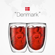 2 шт. 350 мл Дания Bodum двухслойная вакуумная Кофеварка стеклянная Бытовая офисная кафе чай Капучино молоко кружка для коктейля чашка