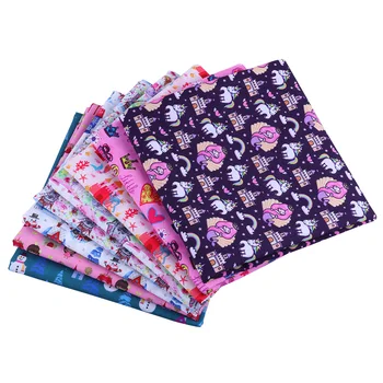 

50*145CM Christmas pattern Polyester cotton Fabric Patchwor Printed for Tissue Kids Home Textile for Sewing Doll Dress Curtain