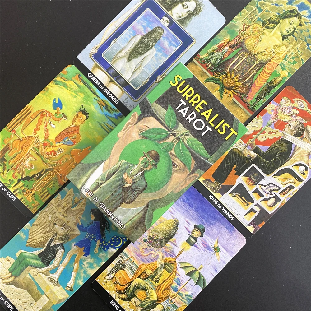 

Surrealist Tarot Deck For Beginners Board Game Multiplayer Family Party Game Fortune Telling Oracle Cards With Guide Book