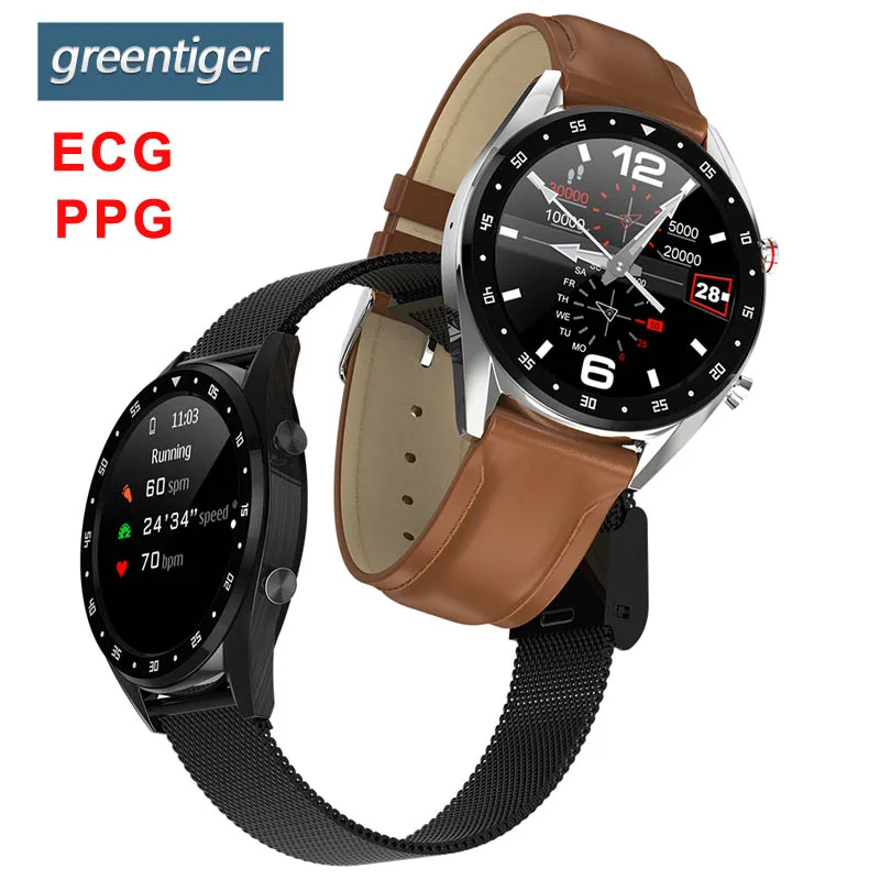 Greentiger Smart watch Wrist Watch Bluetooth Blood-pressure Blood-oxygen Technology Business Sport Young Healthy waterproof IP68 |