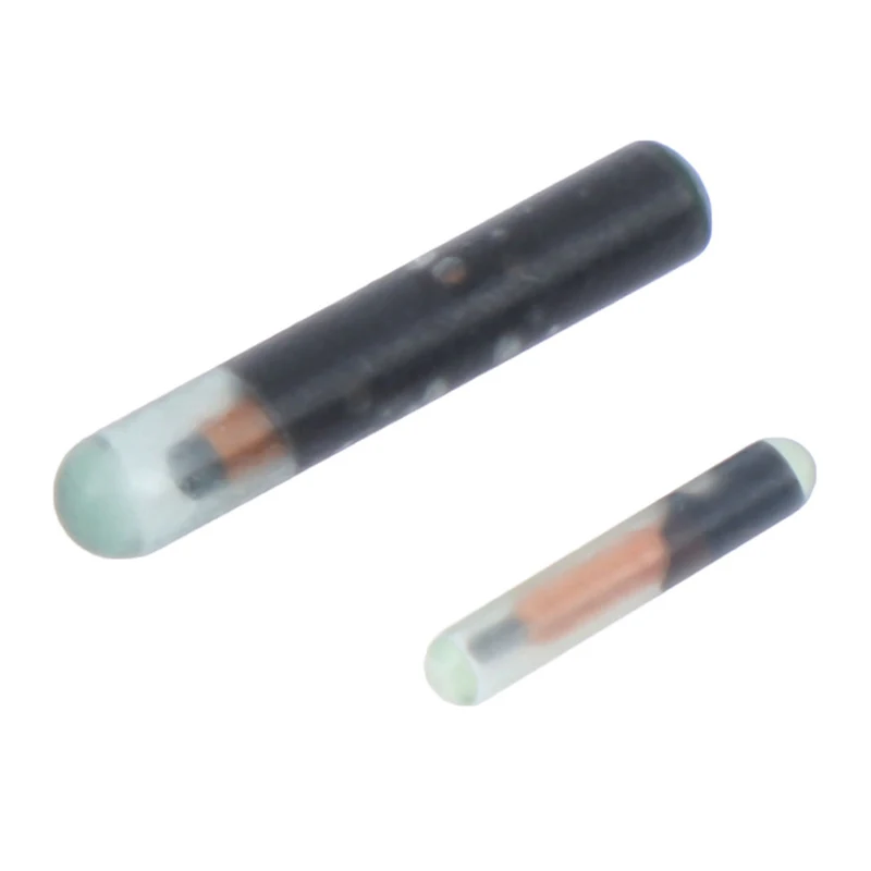 125KHZ/134,2 KHZ 2,12*12mm/1,25*7mm Microchip RFID Animal etiqueta con EM4305 Chip ISO11784/5 FDX-B para peces perro gato Idetification