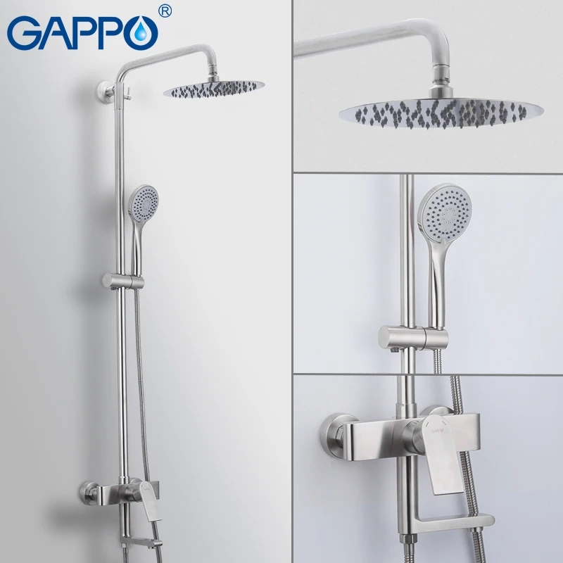 Настенный смеситель GAPPO из нержавеющей стали с одной ручкой|Смесители для душа| |