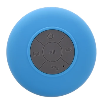 

Portable Car Bathroom Handsfree Wireless Bluetooth Speaker (Blue)