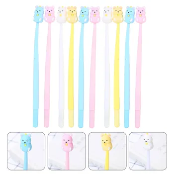 

10Pcs Cartoon Gel Pen Safe Chic Fine Nice Stationery Gel Ink Pen Gift Writing Pen