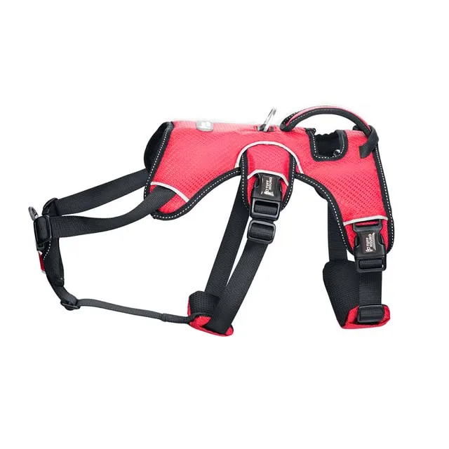 Красный TUFF HOUND сильные поводки для собак тренировочная безрукавка средние и большие собаки регулируемая уличная Защитная собачья жгут Pitbull - Цвет: Красный