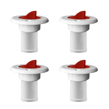 

4 Pieces Nylon Boat Yacht Fuel Deck Filler for 38mm Socket with Red Cap