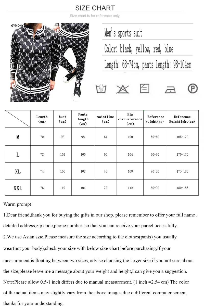 GYMOHYEAH 3D Quick drying Tracksuit Men Tracksuit New Set Autumn Mens 2 Piece Sets gyms Fitness Suit male Jacket+ Pants