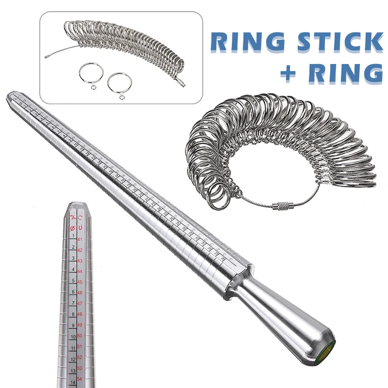 Jewellery & Watches Ring Sizer Mandrel Stick Finger Gauge Ring