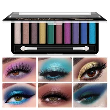 

10-color Eyeshadow Palette, Pearly Glitter Matte Eye Makeup Earth Color Modification Waterproof and Not Easy To Smudge Cosmetics